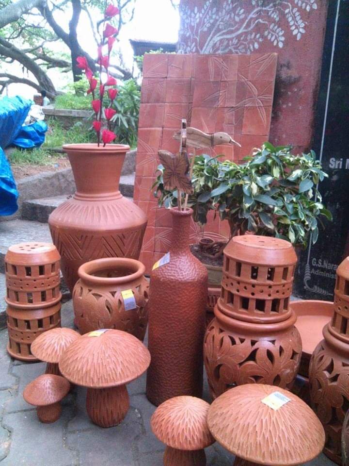 Terracotta clay pots and landscape products